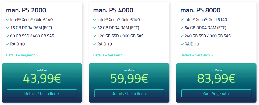 Managed Server bei Netcup Managed Server bei Netcup