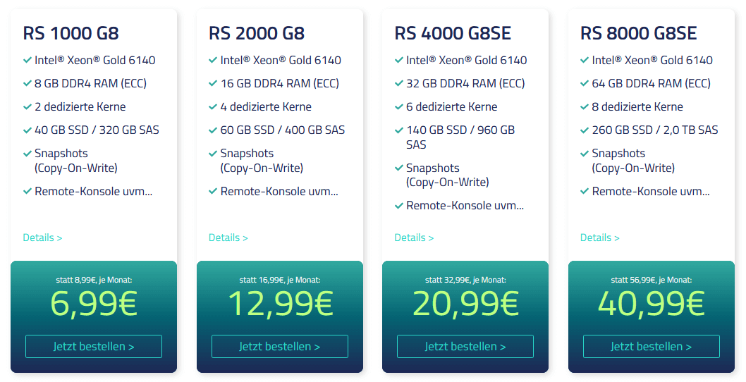 Die Root-Server Angebote bei Netcup Die Root-Server Angebote bei Netcup