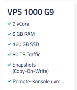 Netcup VPS 1000 G9 Netcup VPS 1000 G9
