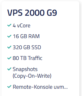 Netcup VPS 2000 G9 Netcup VPS 2000 G9