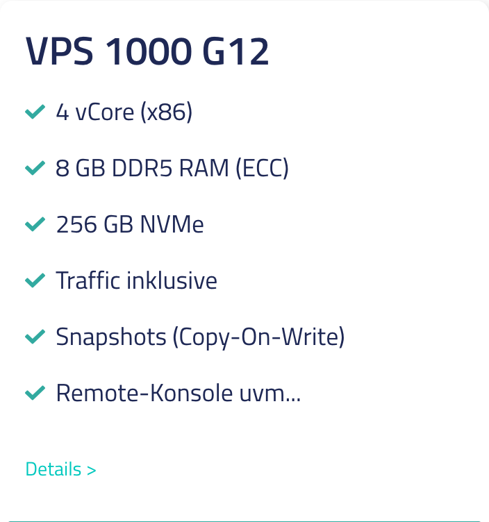 Netcup VPS 1000 Netcup VPS 1000