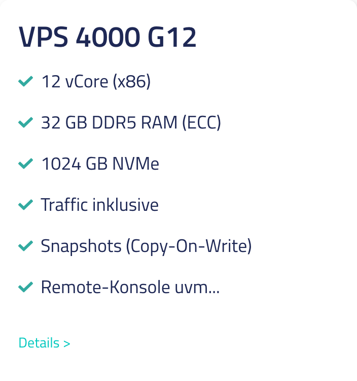 Netcup VPS 4000 Netcup VPS 4000
